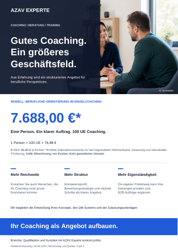 Deutschsprachige Flyer-Vorschau