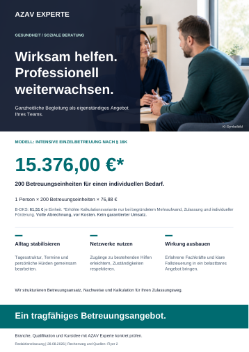 Deutschsprachige Flyer-Vorschau