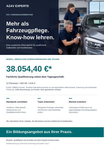 Deutschsprachige Flyer-Vorschau