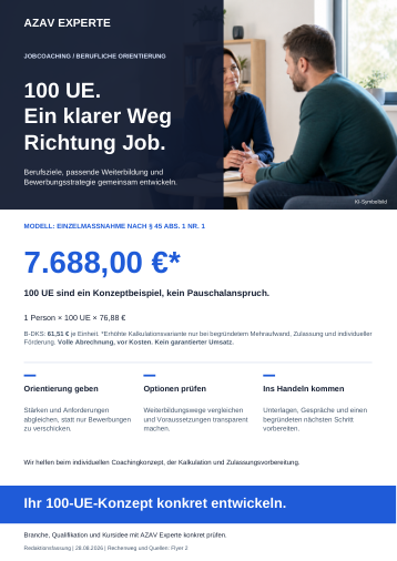 Deutschsprachige Flyer-Vorschau