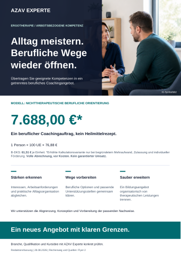 Deutschsprachige Flyer-Vorschau