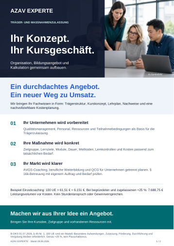 Deutschsprachige Flyer-Vorschau